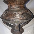 Antieke Ashanti Ghana Terracotta Rituele Vaas / Pot thumbnail 7