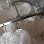 Capiz Schelpen Hanglamp Chrome Frame 45 Diameter. thumbnail 3