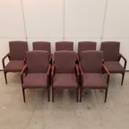 Set Van 8 Deense Teaken Armstoelen Prijs/set thumbnail 4