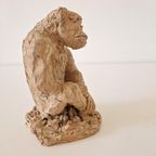 C Evers Vintage Beeld Aap Sculptuur thumbnail 9