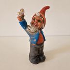 Vintage Tuinkabouter Kabouter Beeldje Rubber Beeld thumbnail 2