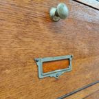 Vintage Houten Notariskast Kleppenkast Apothekerskast thumbnail 9