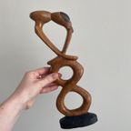 Houten Beeld - Twee Innige Mensen thumbnail 10