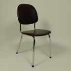 5 X Vintage Stoelen In Skai Leer, Jaren 70 thumbnail 7