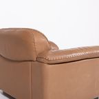 De Sede Ds 101 Brown Leather Lounge Chairs / Fauteuil, 1970’s thumbnail 13