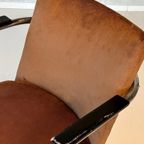 Jaren 30 Armstoel Vintage Sledestoel Buisframe Bauhaus Stoel thumbnail 6