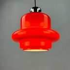 1 Of 9 Red Opaline Glass Pendant Light By Hustadt Leuchten 1960 thumbnail 2
