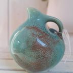 Vintage Aqua Blauw Vaasje, Kruikje, Aardewerk, Kannetje thumbnail 19