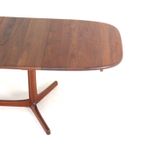 Ovalen 2x Verlengbare Eettafel Massief Teak Deens thumbnail 5