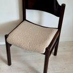 4 Donkerbruine Vintage Stoelen Jaren 70 thumbnail 14