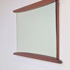 Vintage Rechthoekige Spiegel Teakhouten Frame 1960 Denmark thumbnail 6
