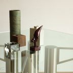 Postmodern Steel Tube Dining Table, 1990s thumbnail 6
