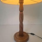 Vintage Houten Tafellamp Mid-Century thumbnail 4