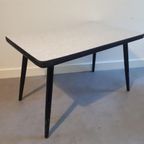 50's Vintage Bijzettafel Met Schuine Pootjes Plantentafel thumbnail 2