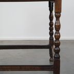 Zeer Mooie Antieke Engelse Eikenhouten Side Table/Haltafel Uit De 18E Eeuw Met Prachtig Gedetaill thumbnail 13