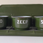 Emaille Set Zand - Zeep - Soda Donker Groen thumbnail 2