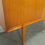 Teak Dressoir Met Hoge Poten En Lades Vintage Sideboard thumbnail 15