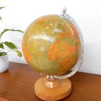 Retro Vintage Wereldbol Globe Lamp Tafellamp Klein Glas 1977 thumbnail 4