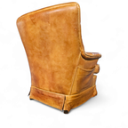 Sheep Leather Club Chair 1970s With Magazine Holder thumbnail 8
