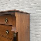 Antiek Hollands Eiken Ladenkast, 92 Cm Breed, 160 Cm Hoog thumbnail 6