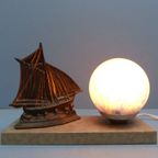 Art Deco Verlichting Tafellamp Bureaulamp Lampen Lamp Lampje Boot Schip Vissersboot Zeilen Zeil Z thumbnail 3