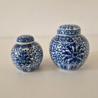Set Van 2 Vintage Gemberpot Gemberpotje Porselein thumbnail 4