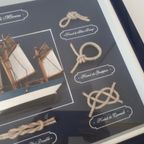 Maritime Boot Knoop Schilderij Vitrine Showkast Wandkast thumbnail 4