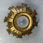 Vintage ‘sunburst’ Plafondlamp thumbnail 3