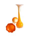 Soliflore Één Bloemsvaas In Opaline Glas Oranje/Wit Klein, Italie Jaren '70 thumbnail 4