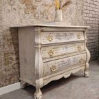 French Country Farmhouse Buikkastje/ Vintage Kastje/Witte Dressoir thumbnail 8