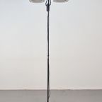 Vintage Valenti Milano Vloerlamp Design ‘70 Italy Wit Dimmer thumbnail 4