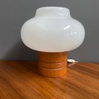 White Opaline Glass Table Lamp By Uluv 1960S thumbnail 2