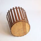 Vintage Teak Wooden Paper Bin, 1950s thumbnail 9