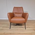 Nieuw - Prominent E-101 Fauteuil - Leder - Bruin - Design thumbnail 2