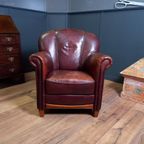 Vintage Topper, Schapenleren Clubfauteuil thumbnail 3