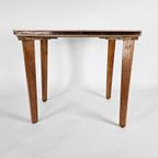 Vintage Plantentafel - Bijzettafel - Hout - Metaal - 60'S thumbnail 2