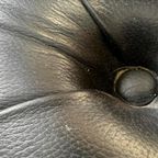 Stoere Zwarte Lederen Chesterfield Zetel / Canapé / Sofa thumbnail 6