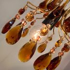 Murano Teardrop Hanglamp Kroonluchter Vintage Kristal thumbnail 7