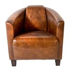 2 X Aviator Fauteuils, Cognac Generfd Vintage Leer thumbnail 4