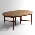 Mid-century Uittrekbare Ovale Eettafel Van Oswald Vermaercke In Teak thumbnail 3