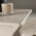 Eves Salontafel Set - 60 X 60 Cm - Beige Marmerlook thumbnail 4