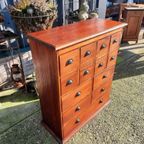 Teakhouten Ladenkast Apothekerskast thumbnail 3
