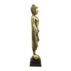 Enorm Boeddhabeeld Verguld Hout Mandalay Birma 140cm thumbnail 4