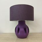 Purple Ceramic Table Lamp , 1970S thumbnail 12