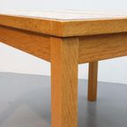 Vintage Deense Salontafel Eiken Keramiek thumbnail 6