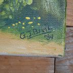 Landelijk Schilderij Van G.J. Bruil 1984 thumbnail 4