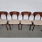 Vintage Set Van 4 Eetkamerstoelen, Nils Koefoed thumbnail 4