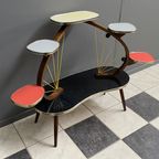 1960s Flower Table In Multi Color Formica thumbnail 2