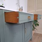 Vintage Commode Met Marmer Blad thumbnail 3