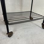 2X Vintage Bijzettafel/70’S Trolley In Teak thumbnail 10